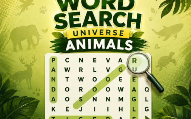 Word Search Universe Animals game thumbnail