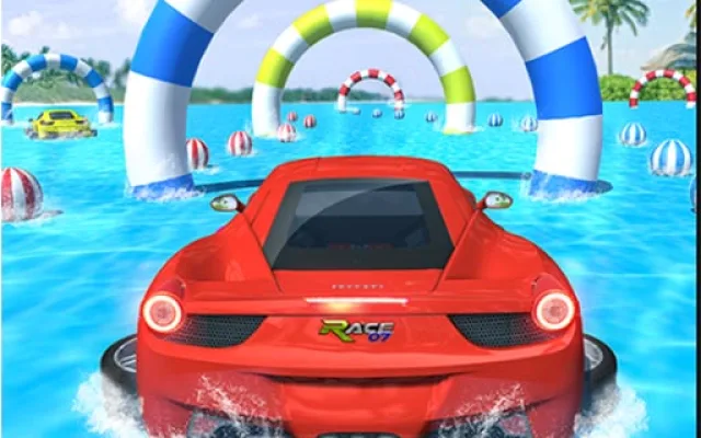 Water Surfing Car Stunts game thumbnail