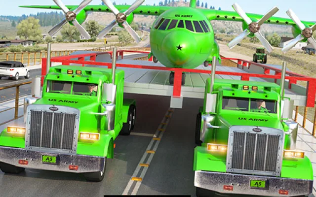 Us army car transport truck game thumbnail