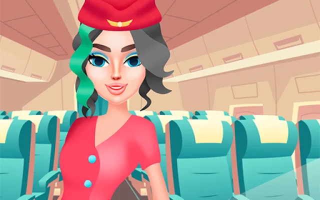 Stewardess Beauty Salon game thumbnail