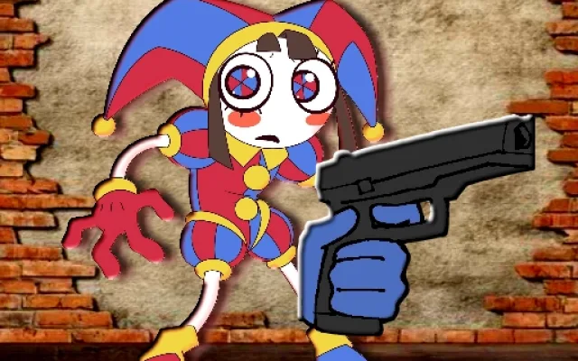 Pomni Maze Shooter game thumbnail
