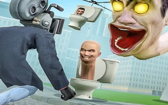Skibidi Toilet TopDown Survival game thumbnail