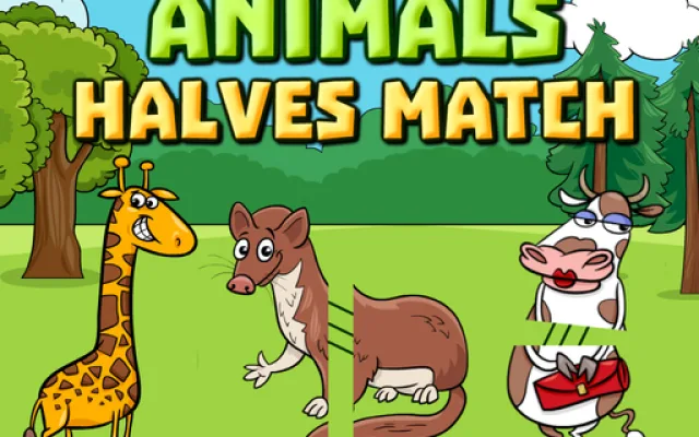 Animals Halves Match game thumbnail