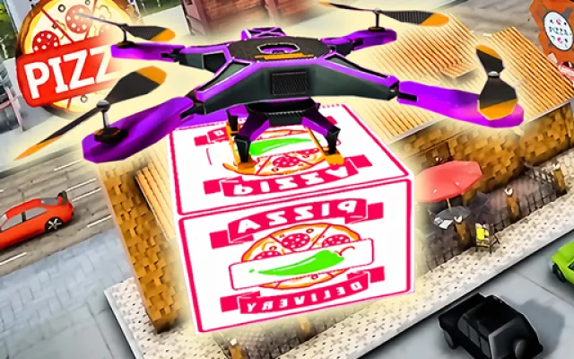 Drone Pizza Delivery Simulator game thumbnail