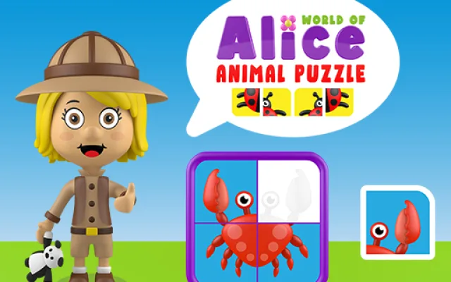 World of Alice   Animals Puzzle game thumbnail
