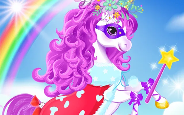 Baby unicorn dress up game thumbnail