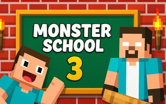 Monster School 3 game thumbnail