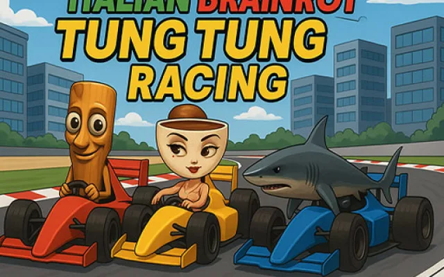 Italian Brainrot Tung Tung Racing game thumbnail