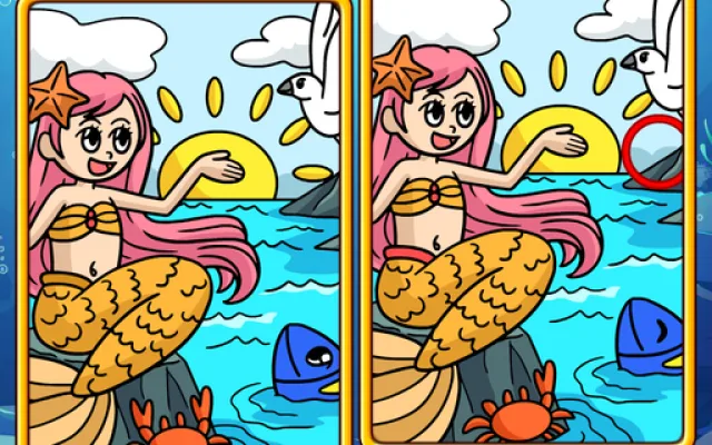 Mermaids Spot The Differences