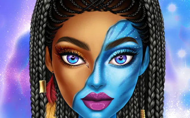 Blue Girls Makeup game thumbnail