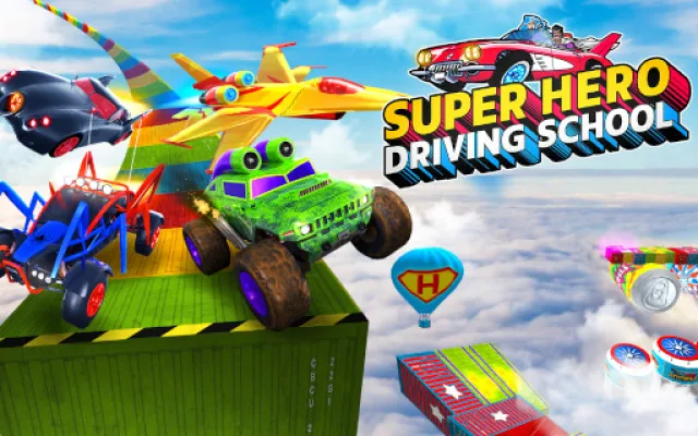 Super Hero Driving School game thumbnail