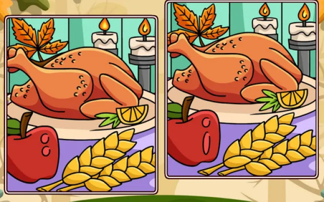 Thanksgiving Spot The Differences