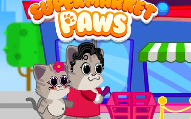 Supermarket Paws Cat Game for kids